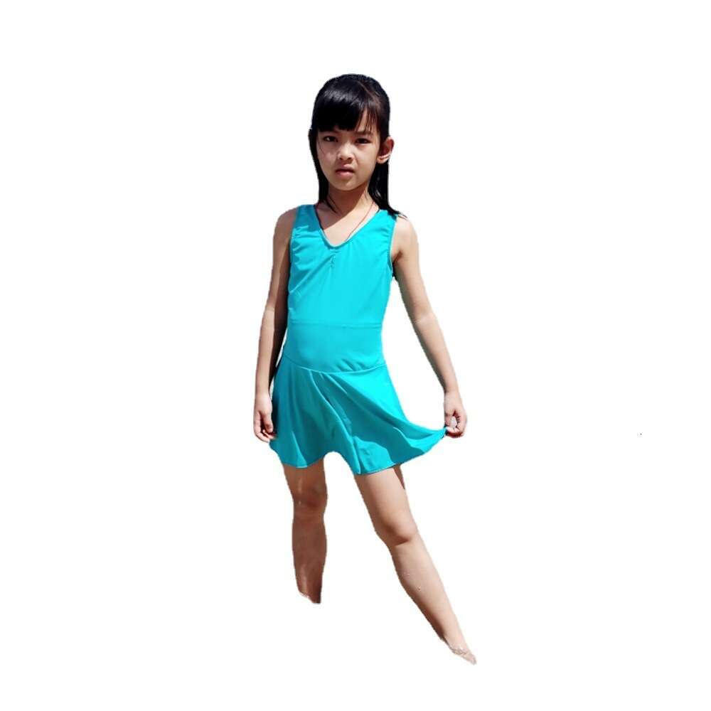 Ddmytiger Ddmytiger Girl S One Piece Princess Skirt Style Cute Korean Children Middle Aged And Young Swimsuit H
