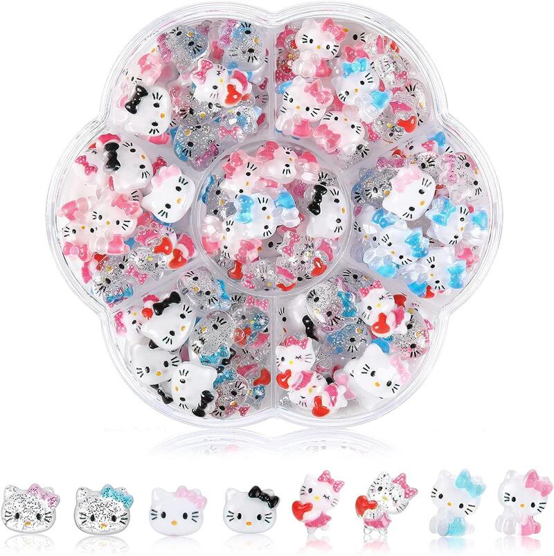 NAR052 70Pcs Nail Art Charms Cartoon Nail Jewelry Rhinestone Gems Kit DIY Craft