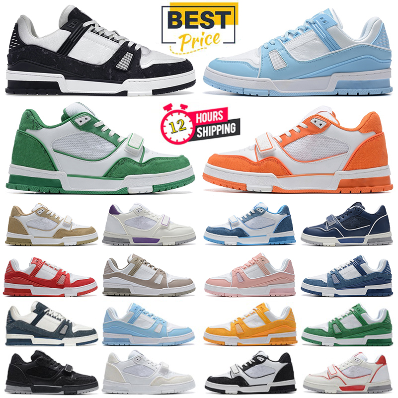 Designer Casual Shoes Men Women Low Sneaker Black White Brown Pink Green Fashion Trainer Platform Leather Rubber Jogging Walking Outdoor Recreation Shoe
