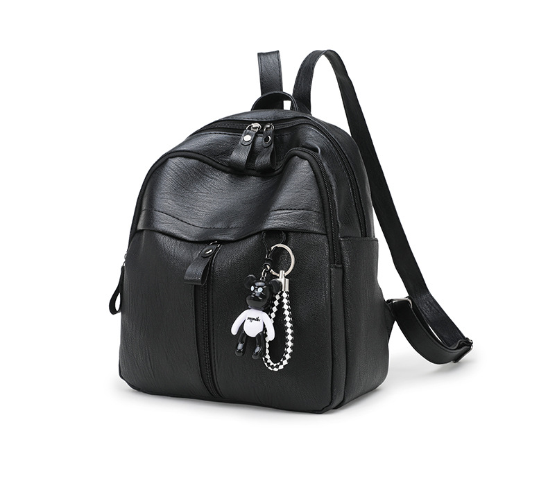 Designer bag for men and women, fashionable and versatile daily commuting backpack, European and American student bag, soft surface trend, large capac