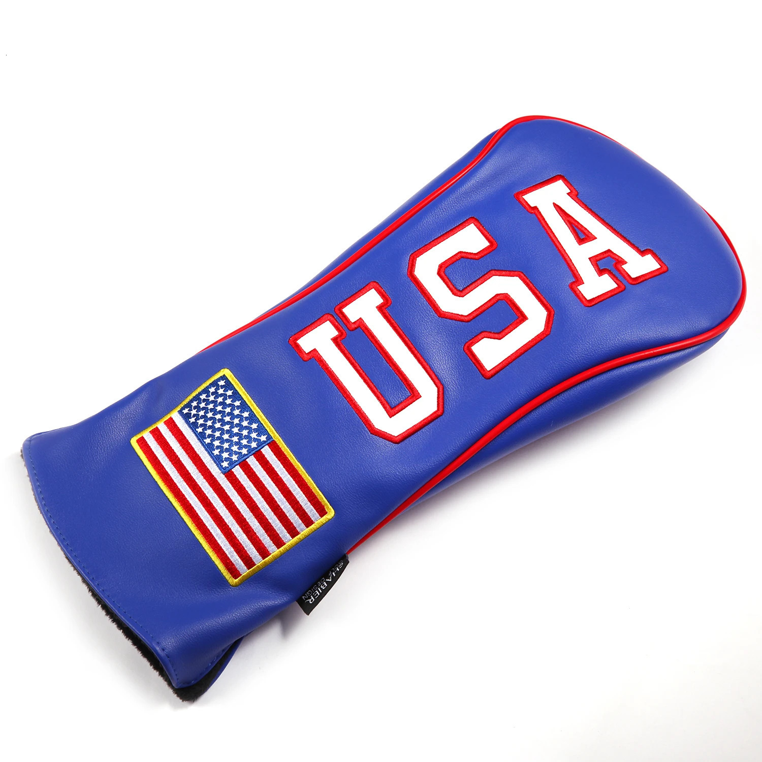 Golf Headcovers USA Stars and Stripes White Vintage Retro Patriotic Driver Fairway Hybird Wood Cover 240523