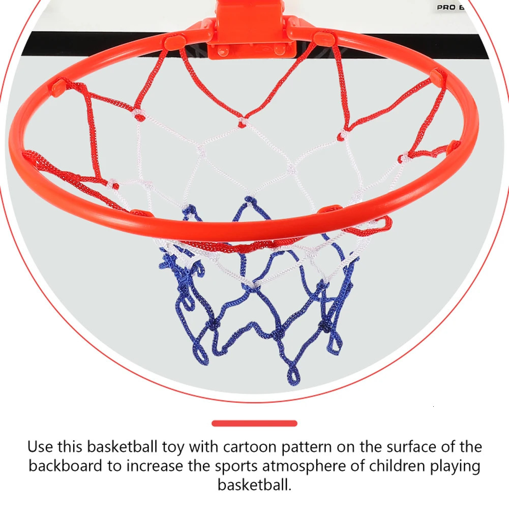 Indoor Basketball Hoop for Children Safety Funny Game Kids Home Exercise Set Wall Frame Stand Hanging Backboard 240513