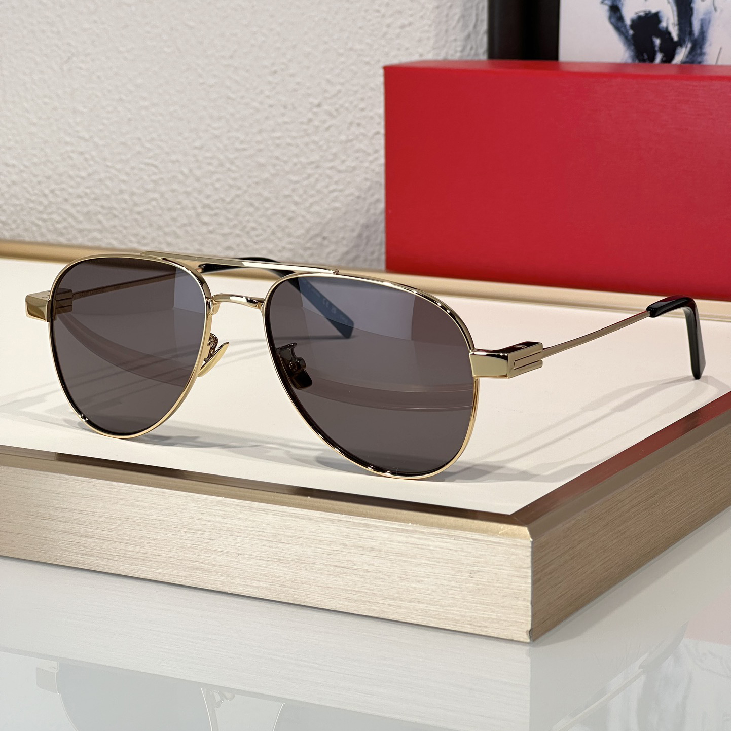 Fashion Sunglasses For Men Women Designer SL 742 Summer Avant-Garde Goggles Outdoor Leisure Style Anti-Ultraviolet Popularity Metal Full Frame Glasses Random Box