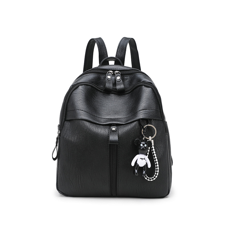 Designer bag for men and women, fashionable and versatile daily commuting backpack, European and American student bag, soft surface trend, large capac