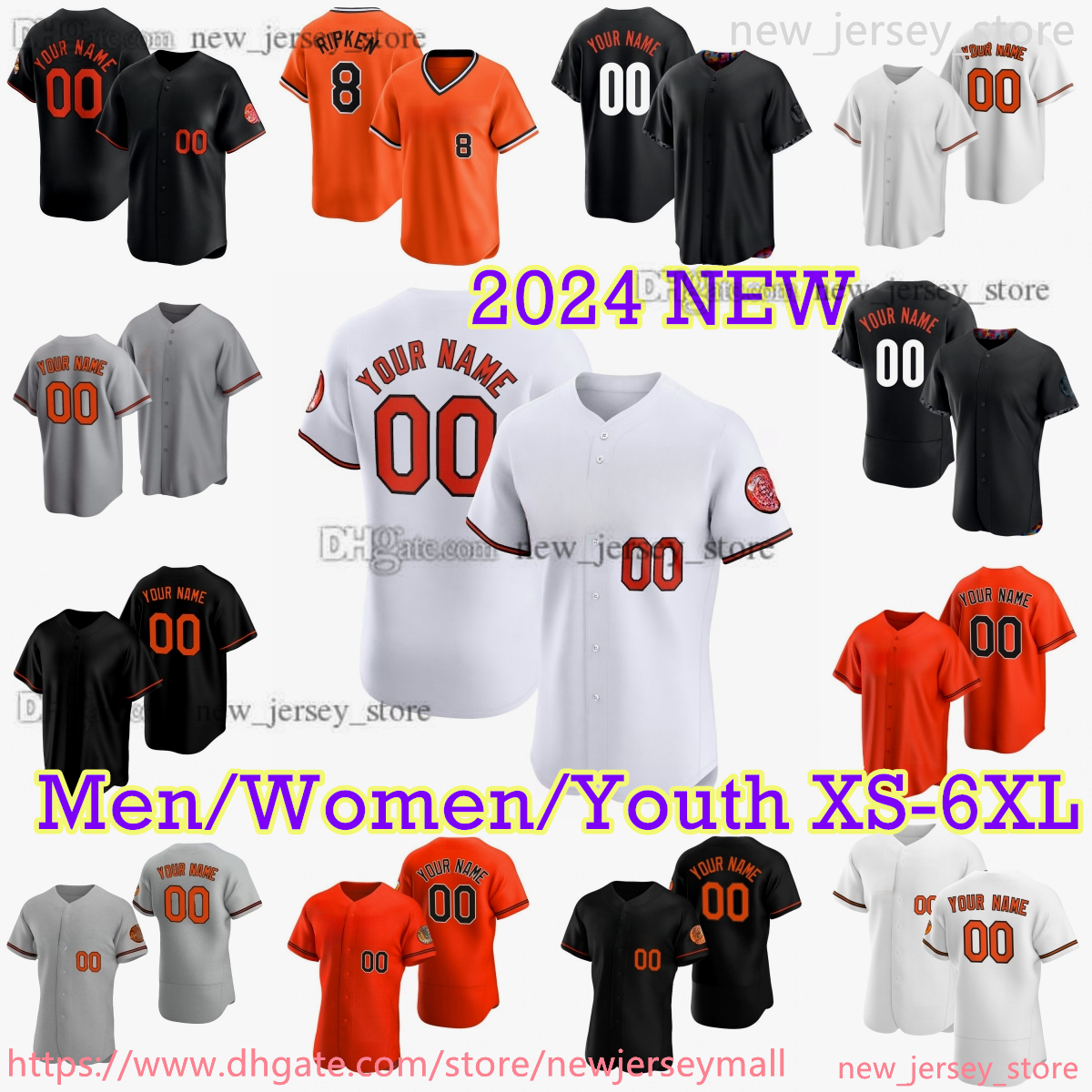 35 Adley Rutschman Jersey Custom S-6XL 2024 City Connect Baseball Jerseys Stitched Brooks Robinson Jackson Holliday Ryan Mountcastle Felix Bautista Austin Hays