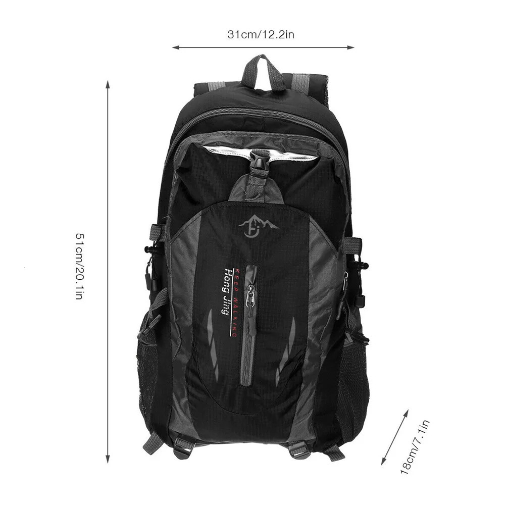 40L Outdoor Mountaineering Backpack Hiking Bag Travel Backpacks Waterproof Trekking Camping Climbing Sport Bags Rucksack 240520bj