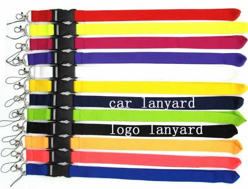 Cell Phone Straps Charms Fashion Designer Key Chains car logo sport Neck Lanyard ID Card Hang a Rope Buckle Wrist Strap Band for men women 10pcs