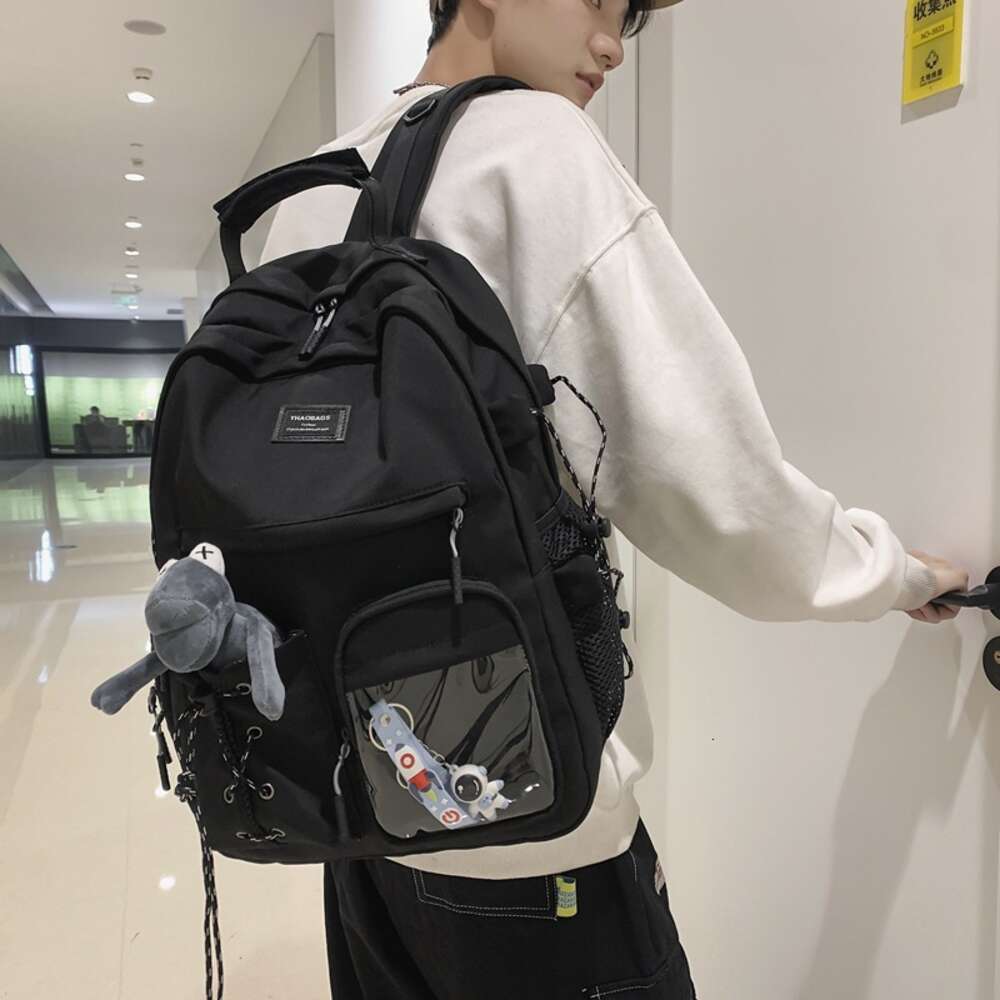 Ddmytiger Ddmytiger New Aviation Design Street Trend Fashion Leisure Travel Backpack Male Campus Student School Bag Female H