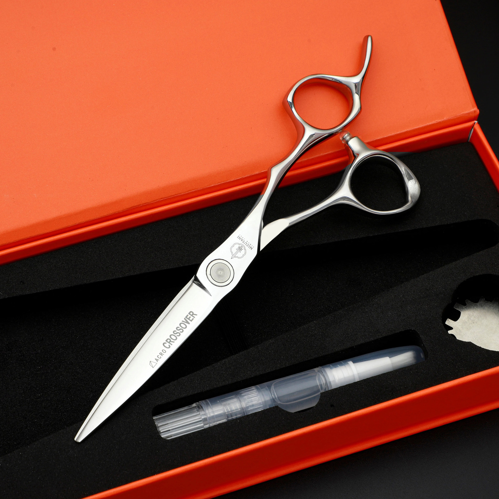 models MIZUTANI 6.2-6.7-inch Hairdressing scissors VG10 material quality Barber shop scissors high-quality Flat shear 240522