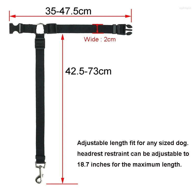 Update Dog Collars Car Seat Belt Safety Protector Travel Pets Accessories Leash Collar Breakaway Solid Harness For Traveling Supplies