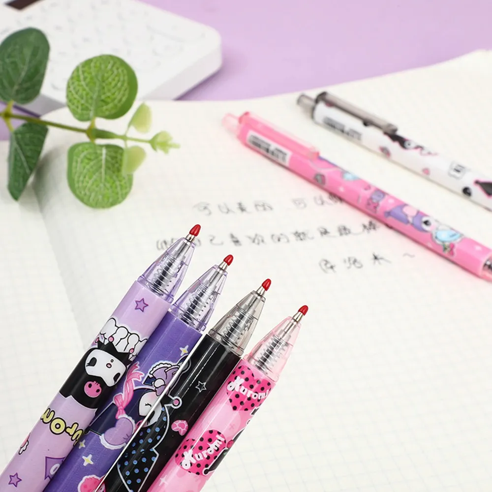 Cute Kuromi Pen Student Stationery 0.5mm Black Ink Pens Kawaii Kuromi Writing Gel Pen School Office Stationery Supplies
