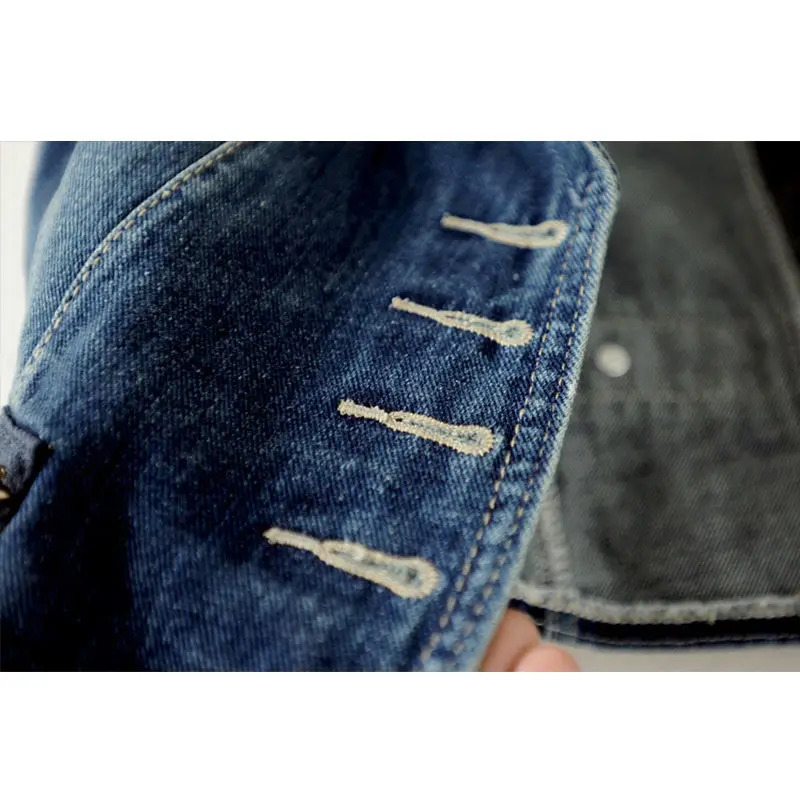 PTKPCC Casual Female Tops Women Denim Vest Jacket Spring Autumn Clothes Sleeveless Short Jeans Waistcoats SingleBreasted 5XL 240523