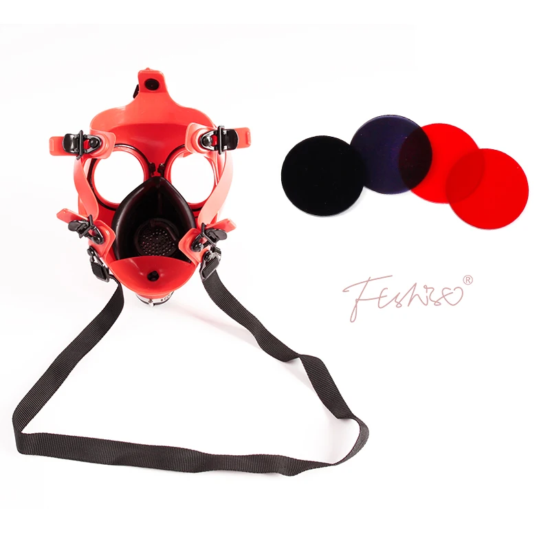 Ftshist Silica Gel Gas Mask Fetish Latex Rubber Mask Hood Breath Control Conquer Choking Headgear Cosplay Costume Party Wear