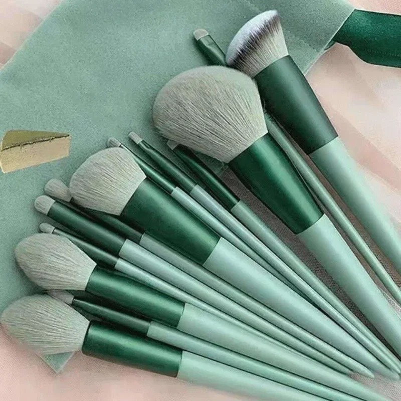 13Pcs Professional Makeup Brushes Set Cosmetic Powder Eye Shadow Foundation Blush Blending Concealer Beauty Make Up Tool Brushes z250527AVJR