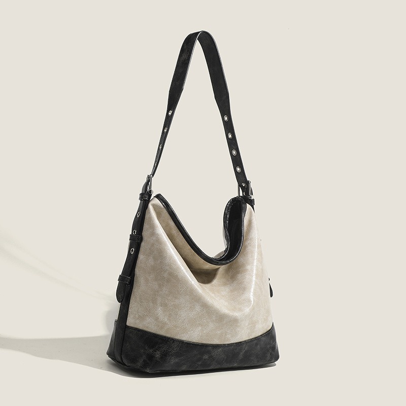 Designer bag for women retro simple versatile fashionable trendy casual commuting one shoulder crossbody bag large capacity handbag