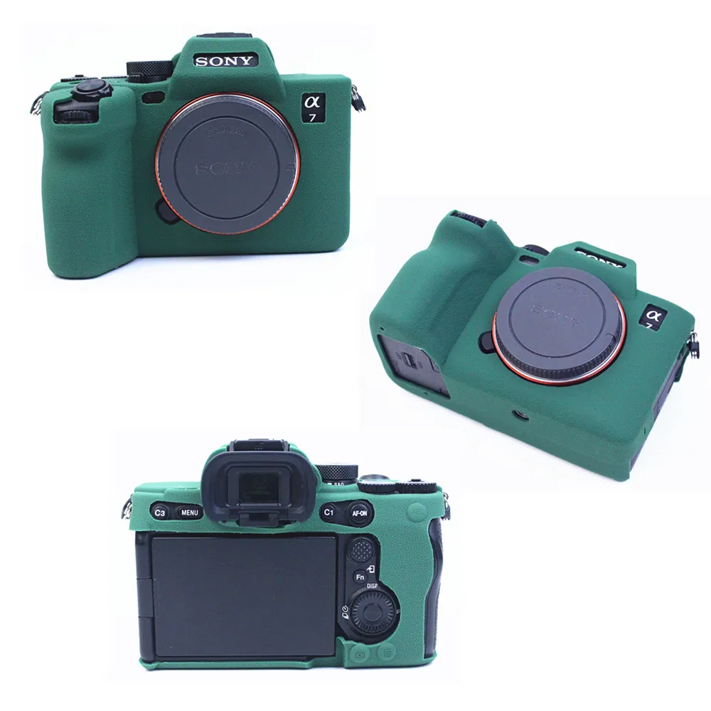 A7M4 Anti-skid Texture Design Silicone DSLR Camera Body Case Protective Skin Cover Bag for Sony A7IV A7 IV Digital Cameras