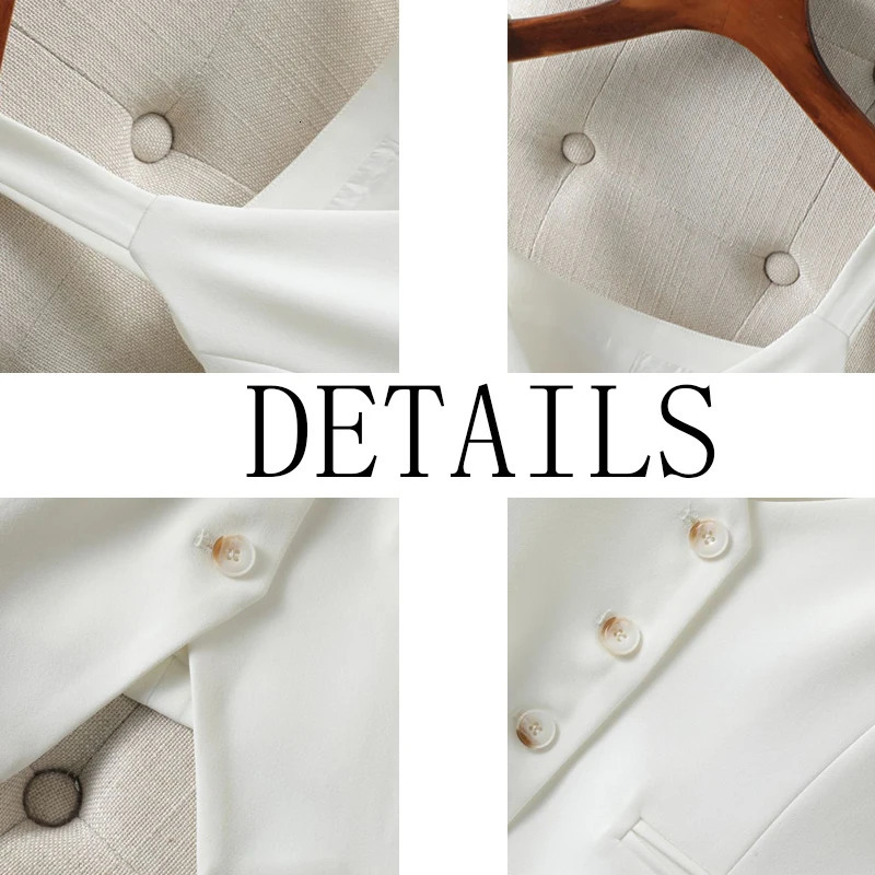 Vests Women Cropped sweet Vneck Spring Vintage Aesthetic Young Casual Korean Style Allmatch Simple Daily Elegant 240523