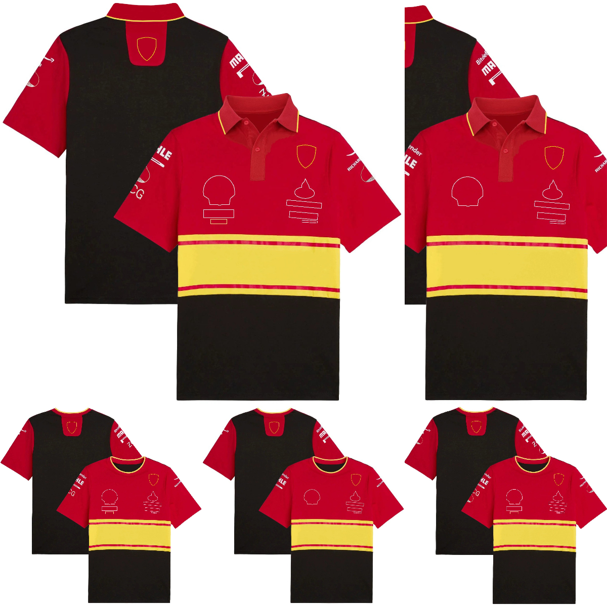 2023 F1 Team Racing T-shirt Formula 1 Driver Polo Shirts T-shirts New Season Clothing Red Race Jersey Fans Tops Men's T-shirt