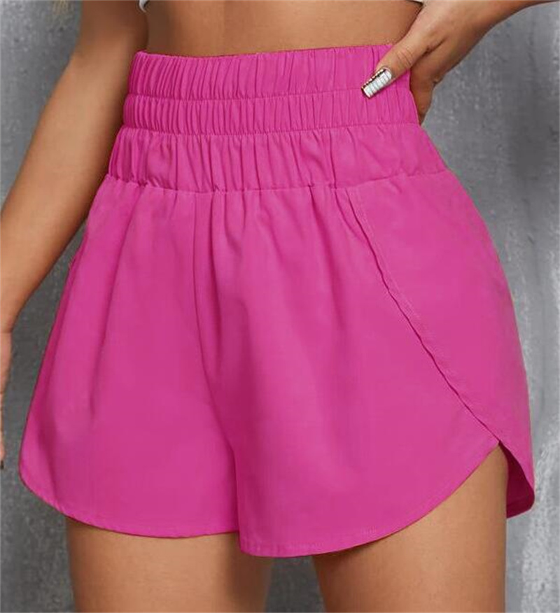 2025 Yoga pants Speed Up High-Rise Lined Short Waist Sports Shorts Womens Set Quick Drying Loose Running Clothes Back Zipper Pocket Fitness short przx