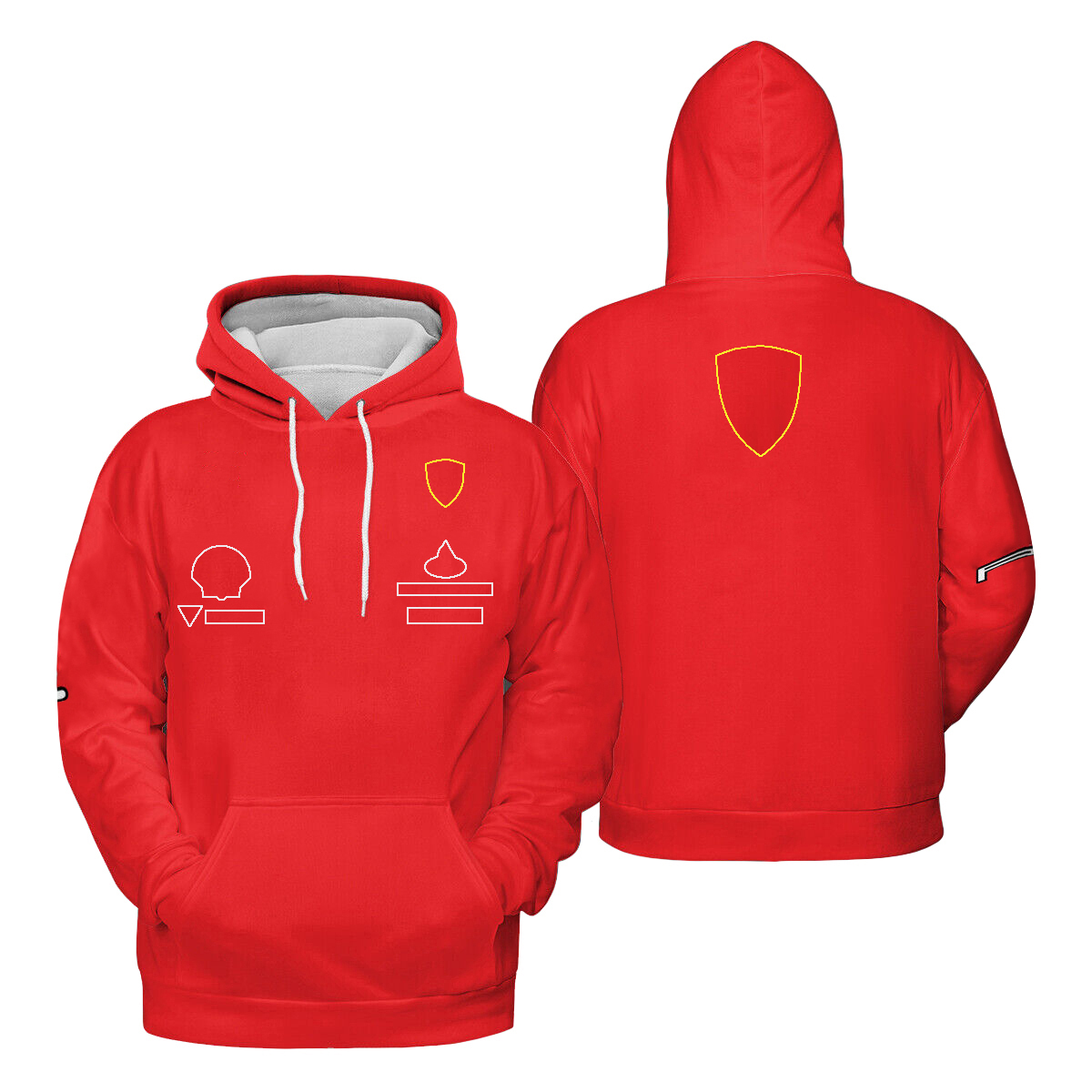 F1 Team 75th Anniversary Formula 1 Racing Yellow Zip Up Hoodie Spring Autumn Men's Fashion Hooded Sweatshirt Pullover free shipping