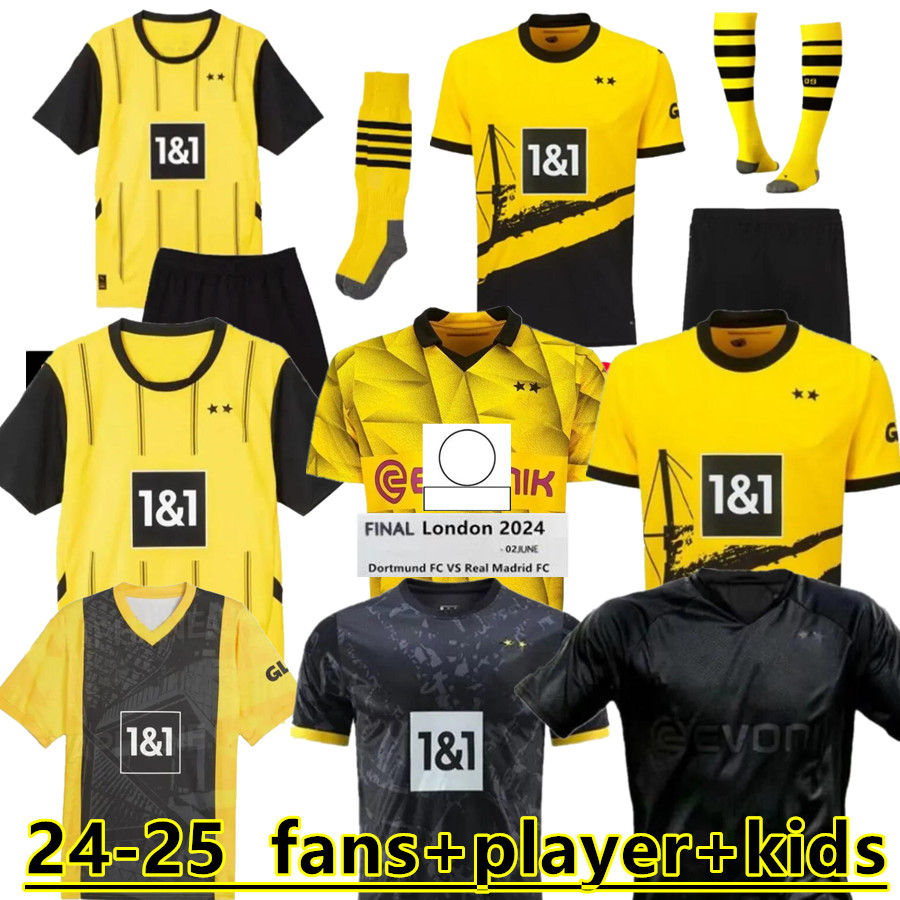 24 25 110Th soccer jerseys Borussia 2023 2024 finals player football shirt SANCHO REUS BELLINGHAM HUMMELS REYNA BRANDT men kids kit maillot de foot 888888