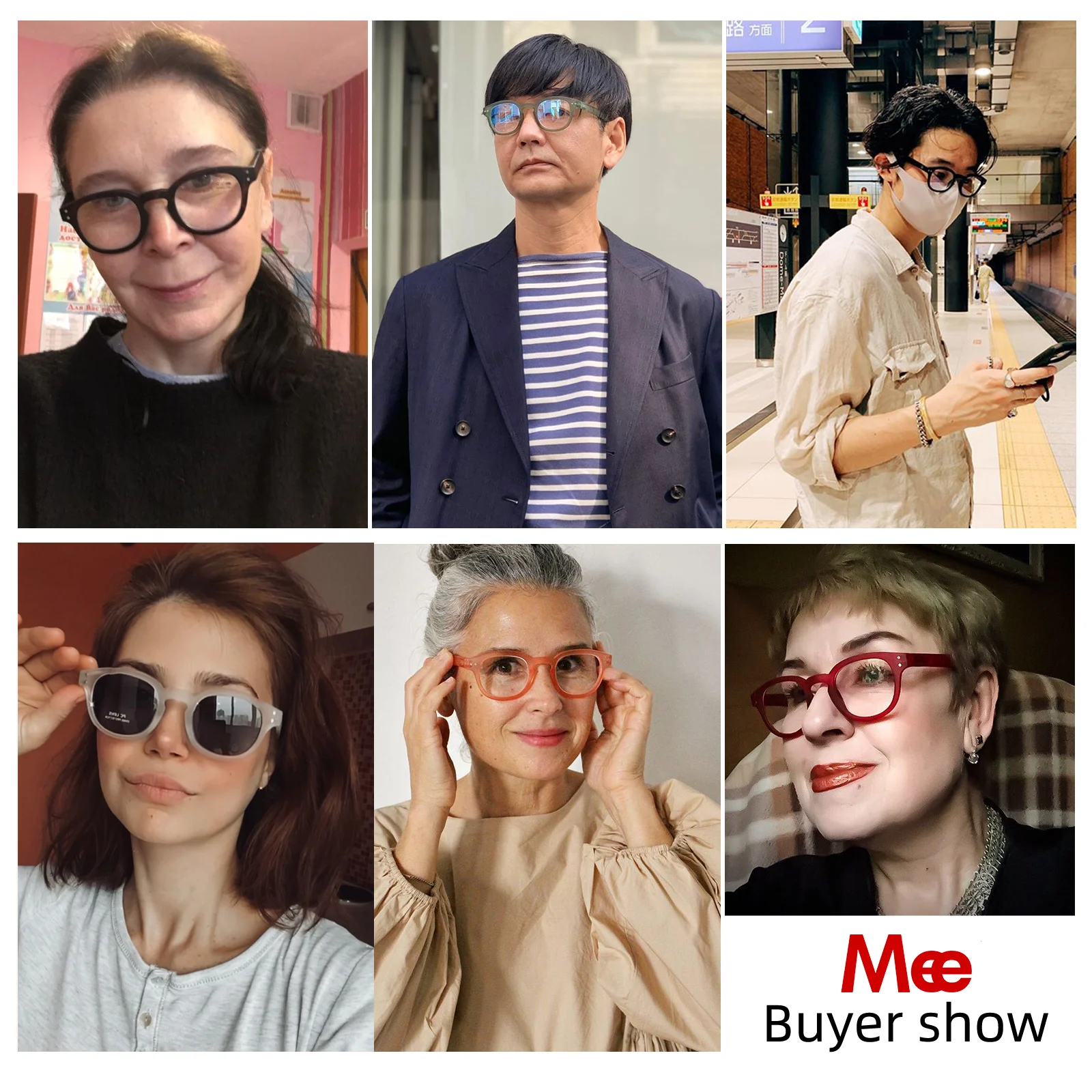 Meeshow NEW Sunglasses Reading Glasses Transparent Men Women Round Glass With Diopter UV400 Sun Reader French Presbyopia 1513