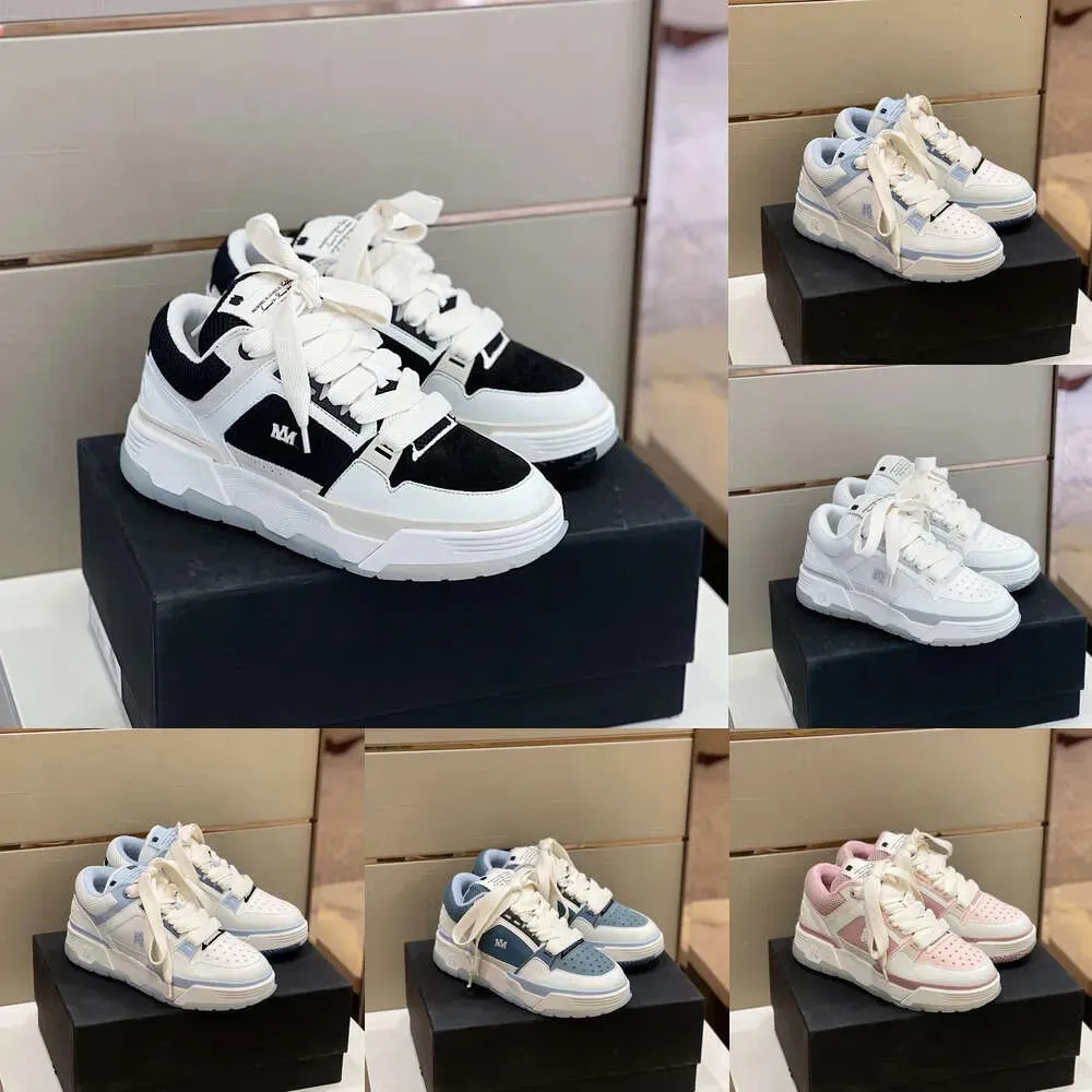 MA-1 MA-2 Lace-Up Bread Sneaker Shoes Luxury Designer Men Women Platform Shoes Mesh Leather Stadium Hardware-Logo Leather Outdoors Trainers Sneakers