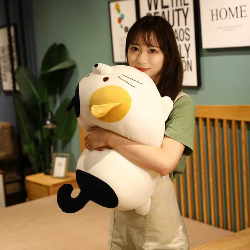 Stuffed Plush Animals 60cm Japanese Style Fat Cats Plush Toy Stuffed Animal Soft Hug Pillow Plushies Cat Doll Room Decor Gift For Child Girl Washable