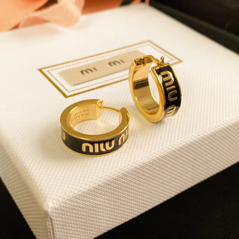 Luxury 18k gold MM brand circle hollow designer earrings for women vintage round aretes oorbellen brincos Chinese earring earings ear rings jewelry gift