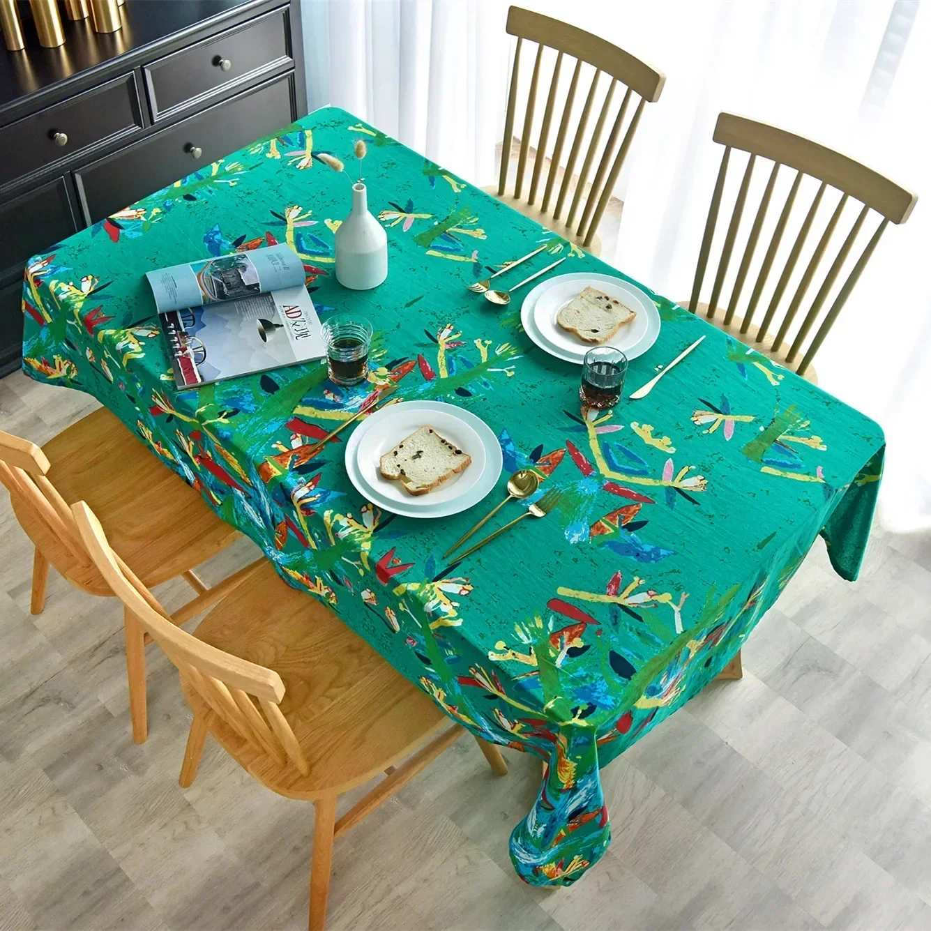 Coffee Table Cloth Covth Printing Cloth Mediterranean Cafe Table Clotalha De Mesa 597F01