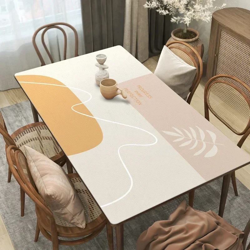 Sophisticated Leather-Covered Waterproof Square Coffee Table with Comfortable Cushions - Style L9AP01