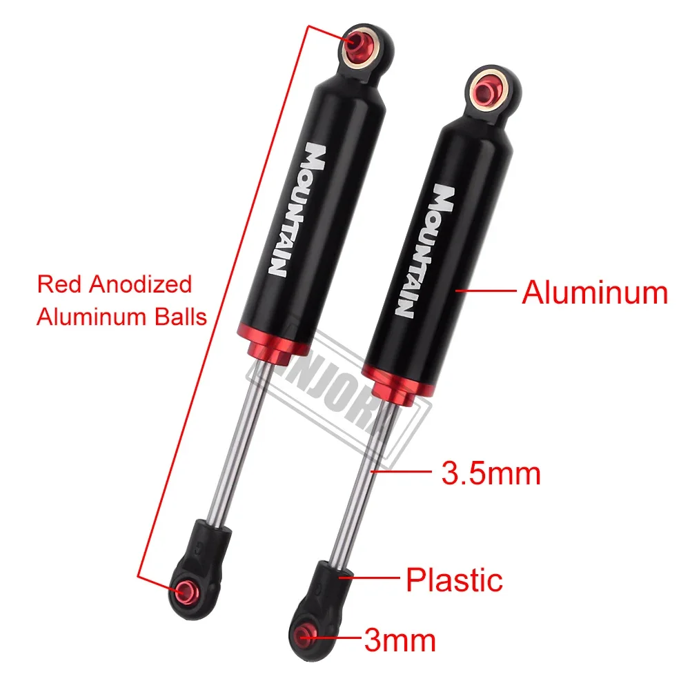 INJORA Built-in Spring Shock Absorber 90/100/110/120mm Damper For 1/10 RC Crawler Car Axial SCX10 90046 Capra Redcat Gen8