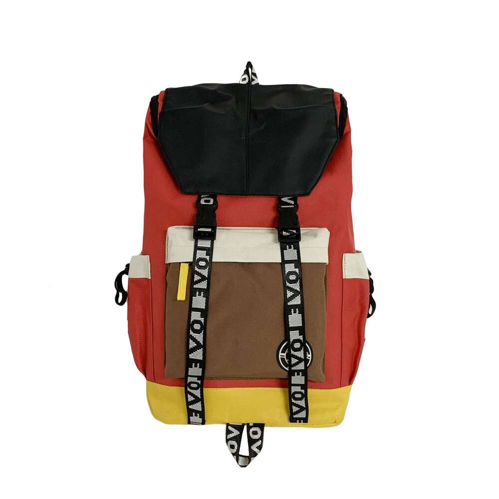 Ddmytiger Ddmytiger Korean Color Blocking New Fashion Trend Leisure Outdoor Travel Male Middle School Student Personalized Backpack Female H