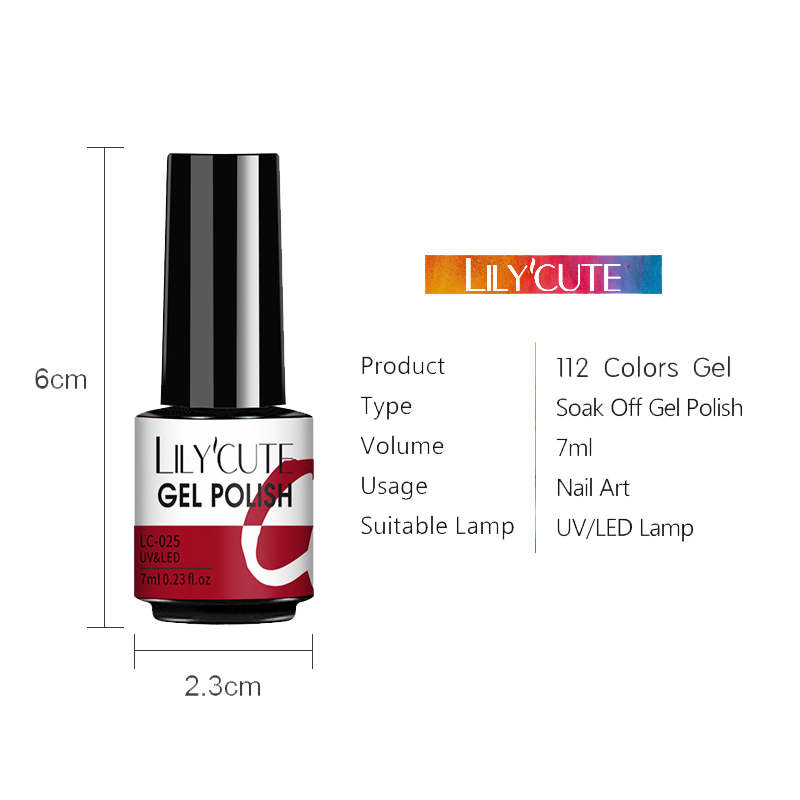 LILYCUTE 10Pcs Gel Nail Polish Set With UV Lamp Nude Gel Semi Permanent Hybrid Varnish Base Top Coat Soak Off UV LED Nail Art