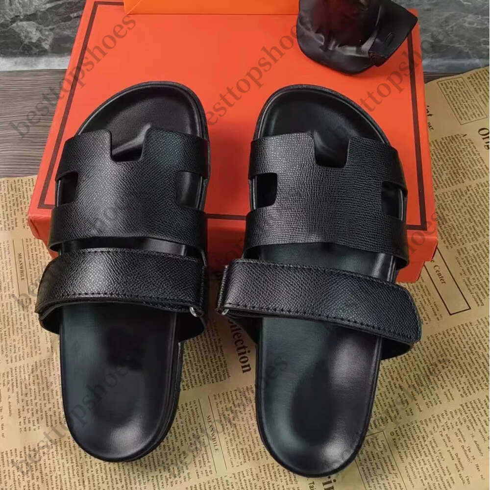 with box designer women sandals leather summer and winter beach flat bottomed plush slippers 5555AAAA