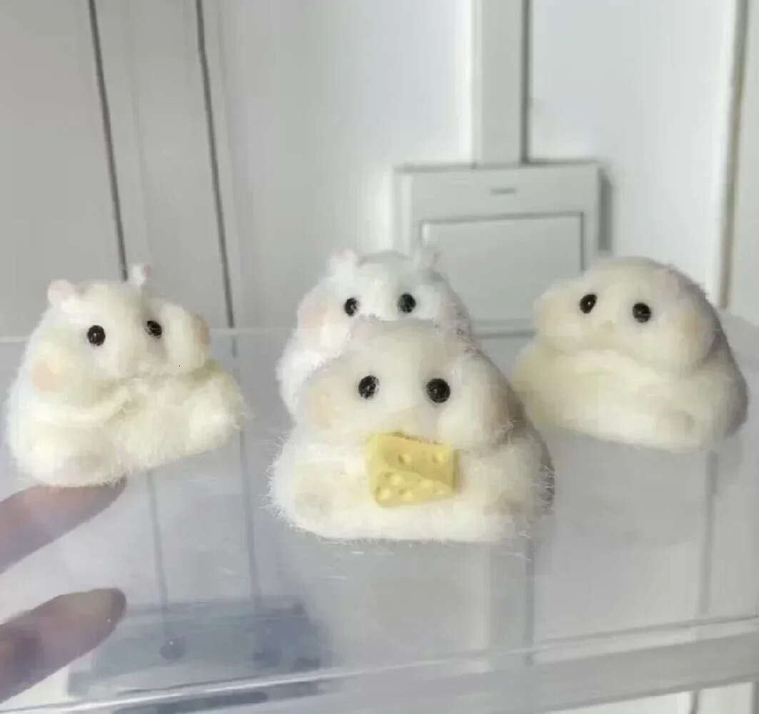 Taba NEW Fidget Handmade Silicone Mini Kawaii Plush Little Hamster Stress Relief Squishy Toy