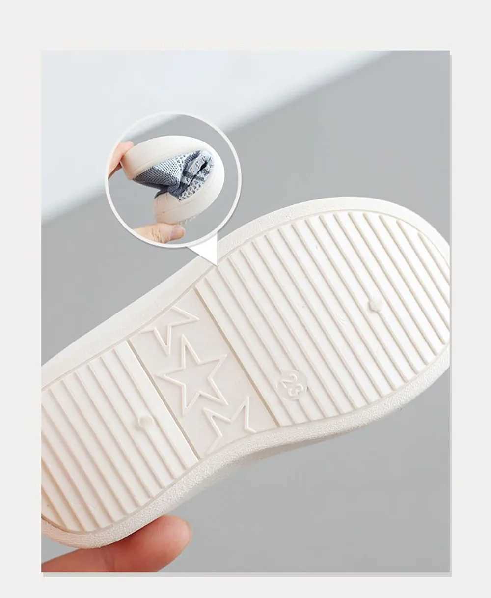 Athletic Outdoor Cotton Knitted Childrens Sport Sneakers Breathable Toddler Shoes For Baby Anti-slippery Floor Footwear Girls Sneakers H241223