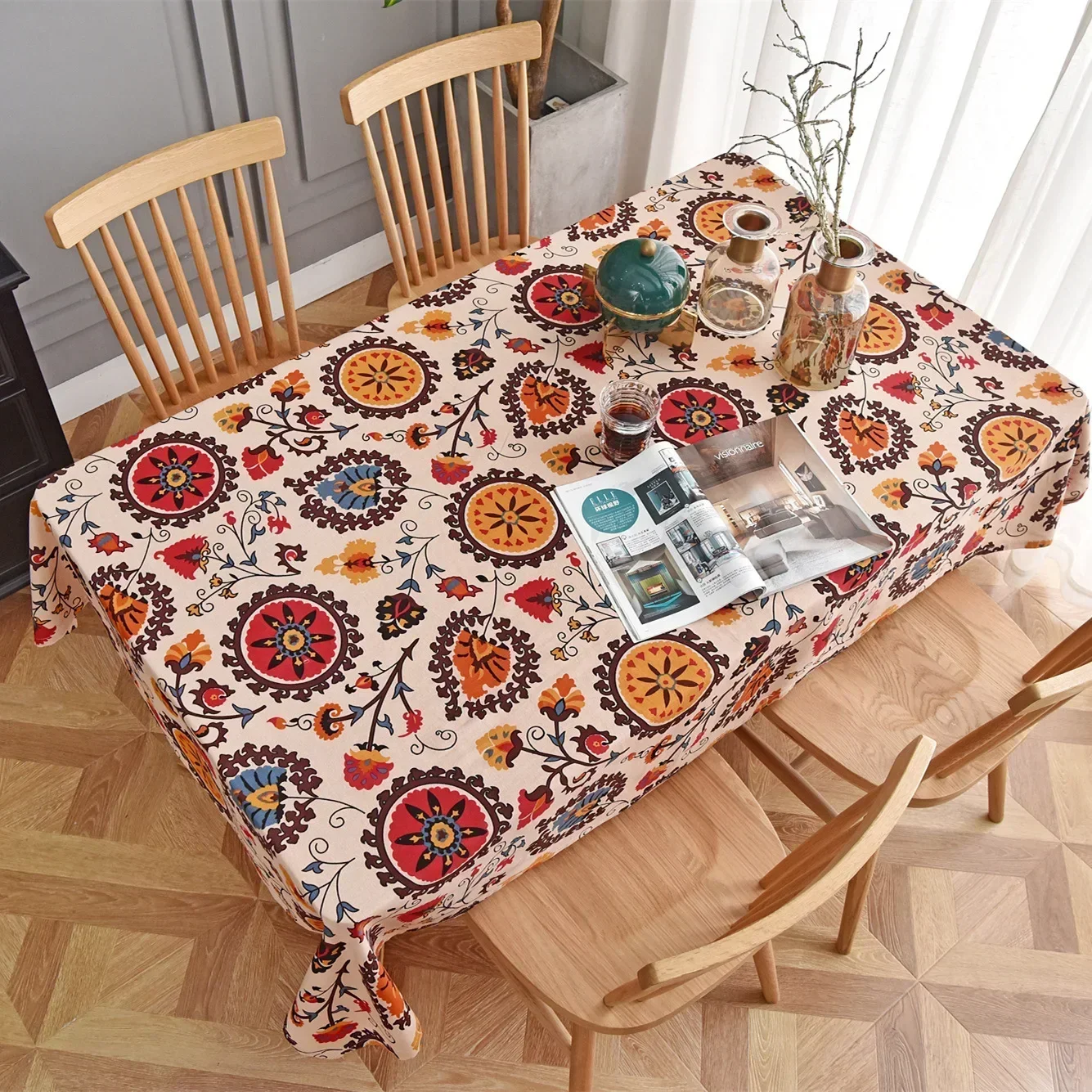 Coffee Table Cloth Covth Printing Cloth Mediterranean Cafe Table Clotalha De Mesa 597F01
