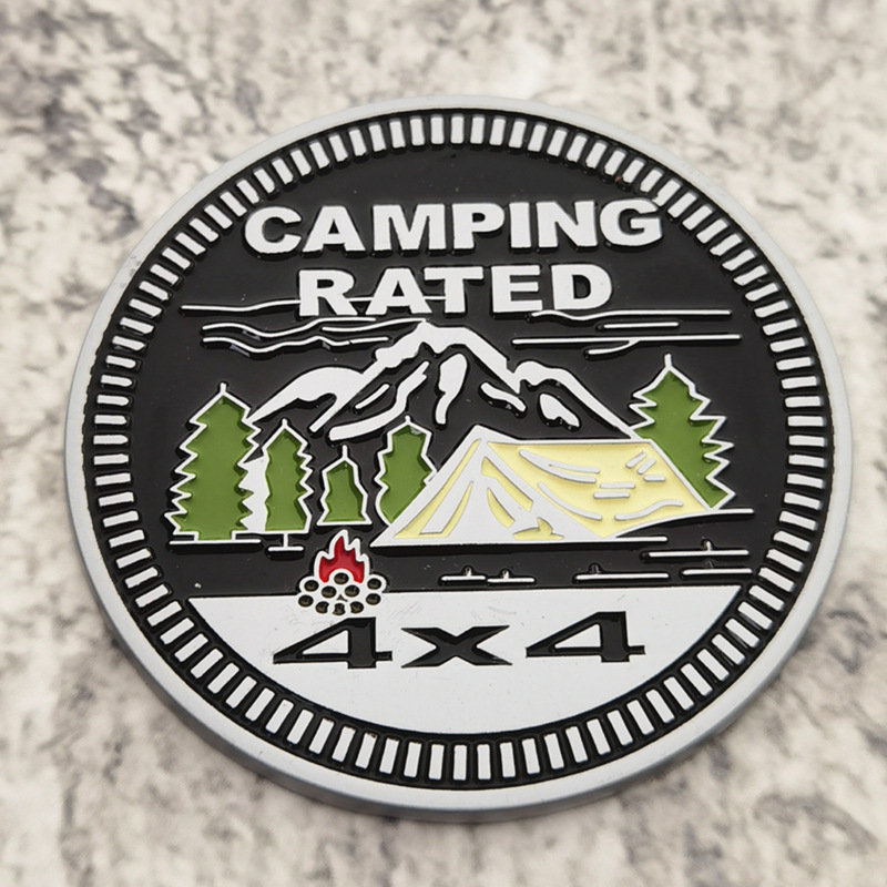 Party Decoration Circular 4X4 Car Sticker For Truck 3D Badge Emblem Decal Auto Accessories 0529
