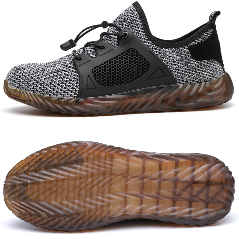Safety Indestructible Men Steel Toe Cap Work Sneakers Puncture-Proof Boots Male Shoes Footwear Plus Size 49 50 0313