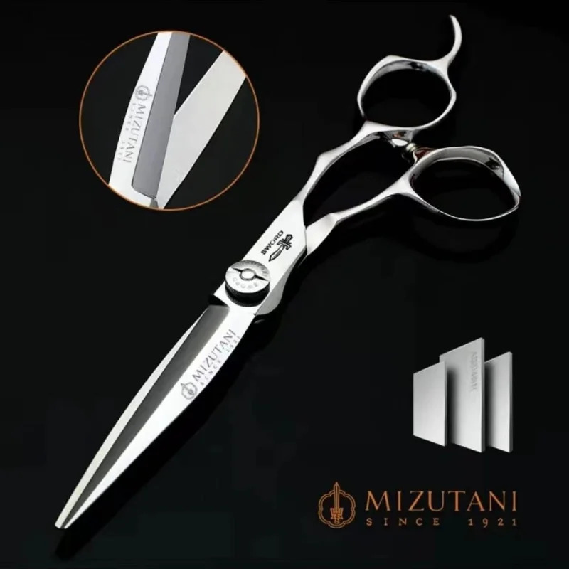 MIZUTANI barber Scissors professional hairdressing scissors 6.0 Inch scissors 440C material High end salon Hair cutting scissors 240522