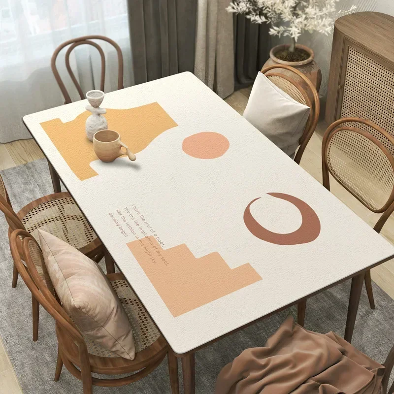 Sophisticated Leather-Covered Waterproof Square Coffee Table with Comfortable Cushions - Style L9AP01