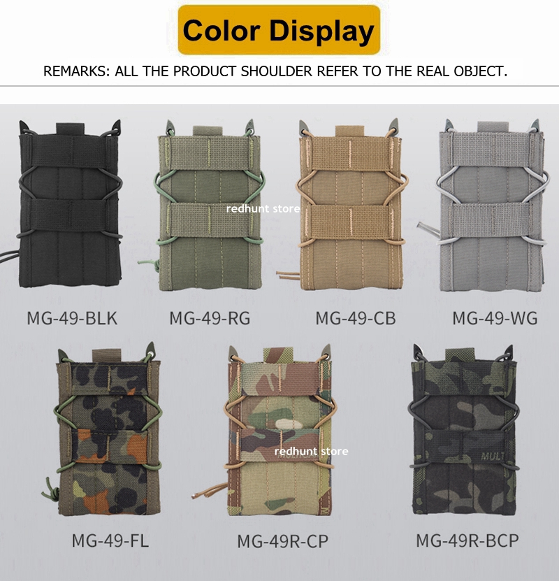 5.56 Single Magazine Pouch for AK AR M4 AR15 Molle Magazine Bag Rifle Pitol Molle Mag Holster Pouch Hunting Accessories