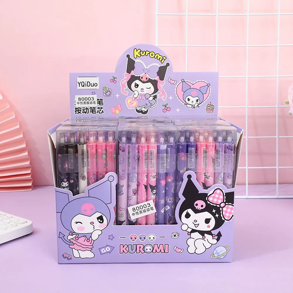 Cute Kuromi Pen Student Stationery 0.5mm Black Ink Pens Kawaii Kuromi Writing Gel Pen School Office Stationery Supplies