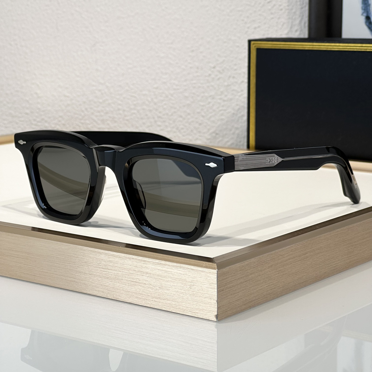 Fashion Sunglasses For Men Women LECLAIR Summer Super Designer Stylish High Street Style Anti-Ultraviolet Retro Plate Acetate Full Frame Glasses Rando