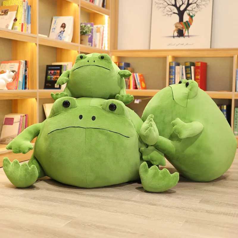 Stuffed Plush Animals Kaii Ricky Rain Green Frog Plush Toy Super Soft Stuffed Animal Lovely Frog Doll Baby Toys Plushie Gift Toy for Kids Girls