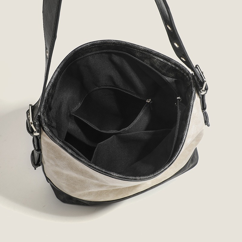 Designer bag for women retro simple versatile fashionable trendy casual commuting one shoulder crossbody bag large capacity handbag