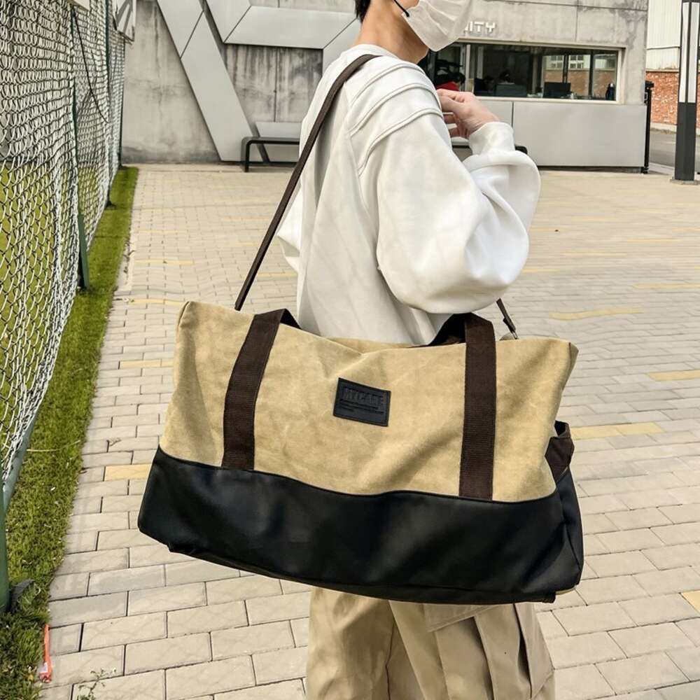 Ddmytiger Ddmytiger New Wear Resistant Canvas For Men S Fiess Large Capacity Fashionable Travel Bag Crossbody Sports Carrying H