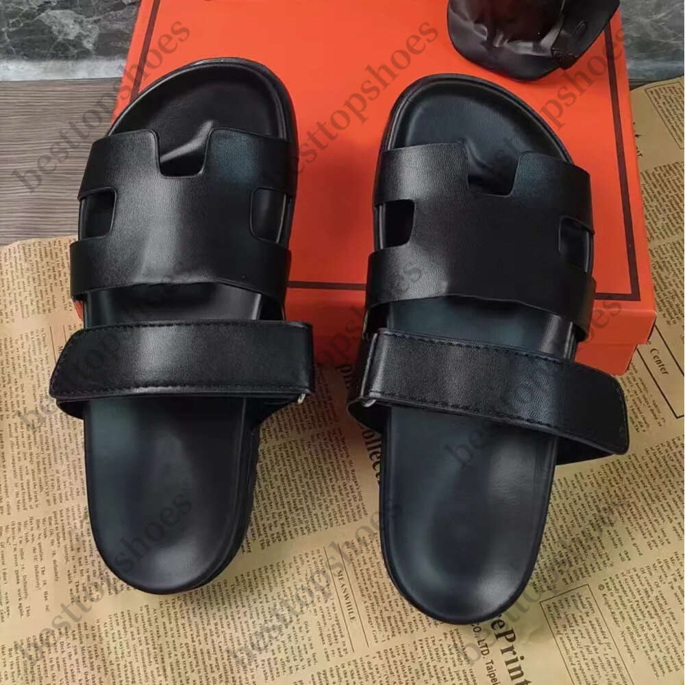 with box designer women sandals leather summer and winter beach flat bottomed plush slippers 5555AAAA