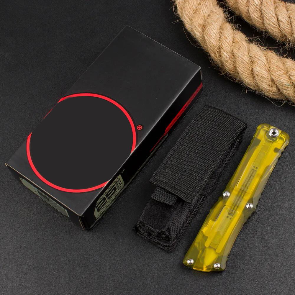 6Models Combat-TR Knife Double action D2 Blade Aviation aluminum+PEI handles Tactical Pocket Knives Self-Defense EDC Tools